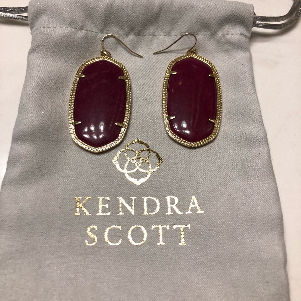 Kendra Scott Fuchsia Large Earrings